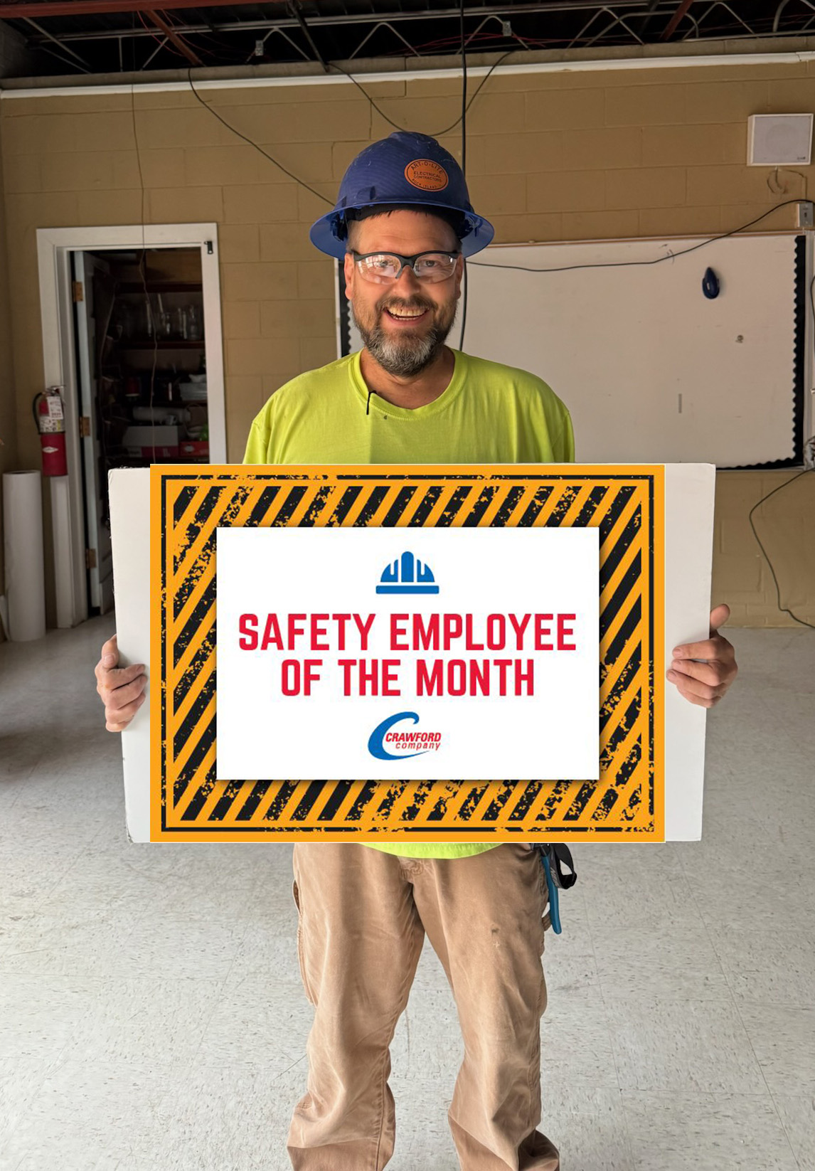 Casey watters june safety award recipient